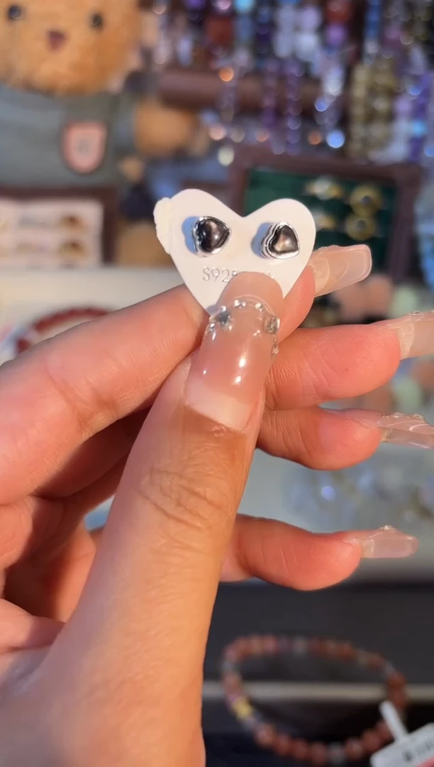 未镶嵌辉石耳钉k900多样性发货一件