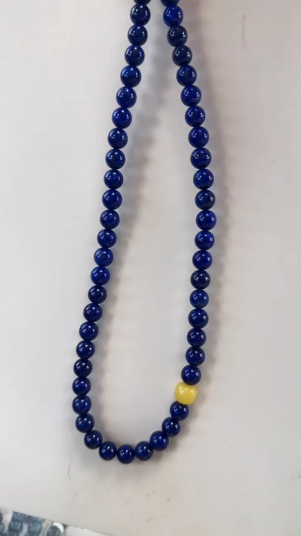 合金青金石颈饰青金石项链5086