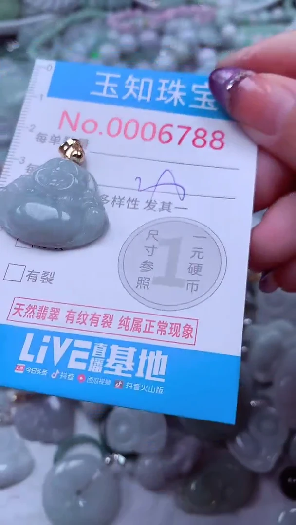 翡翠未镶嵌吊坠(不含链)6788