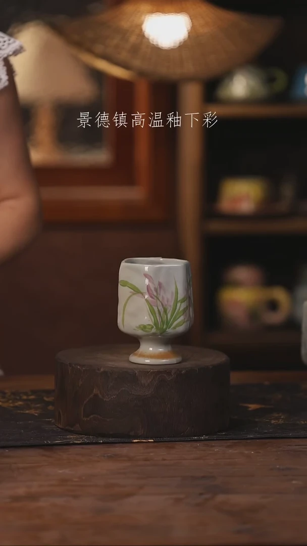 陶瓷景德镇高温釉下手绘陶瓷015