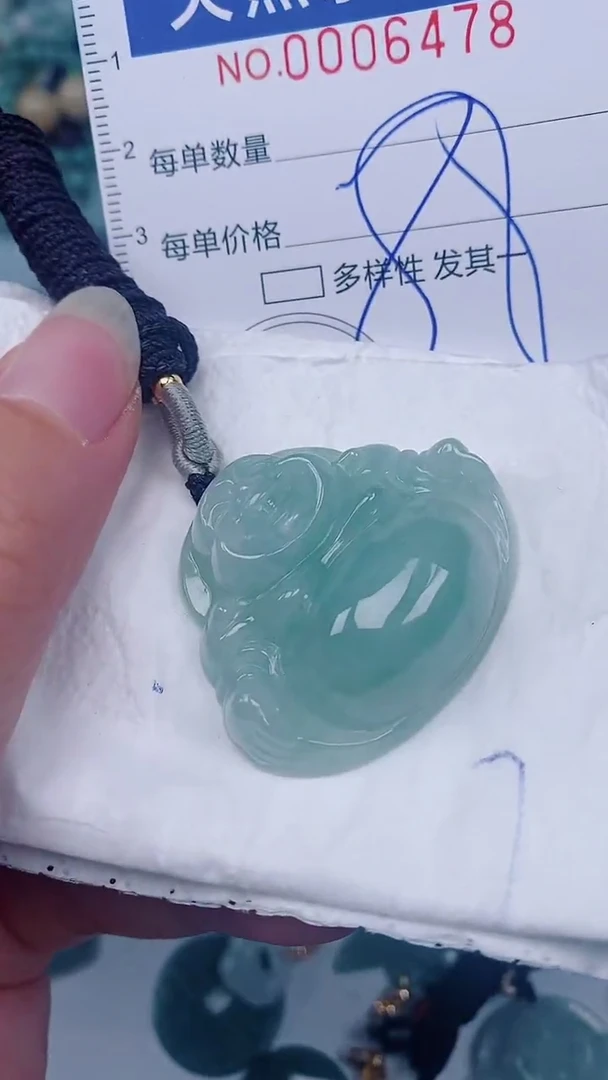 翡翠未镶嵌颈饰00006478