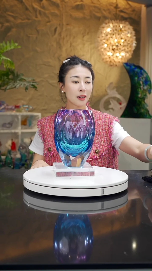 福利金红蓝切面花瓶9号