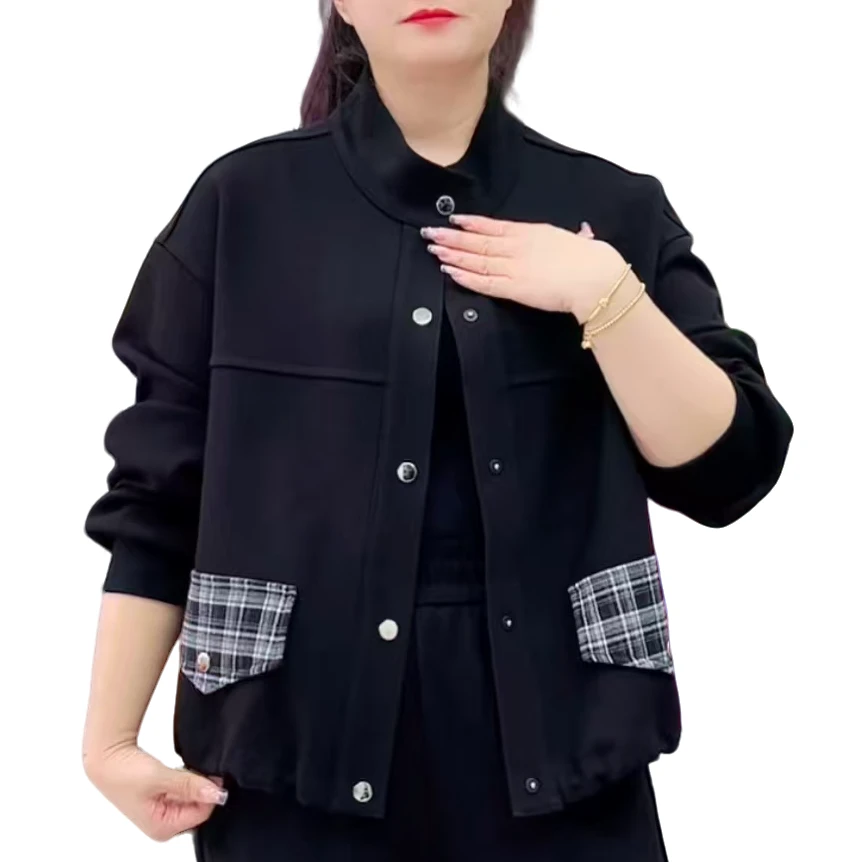 【婉婷服饰】25AW11外套秋款立领洋气时尚潮牌女装宽松显瘦