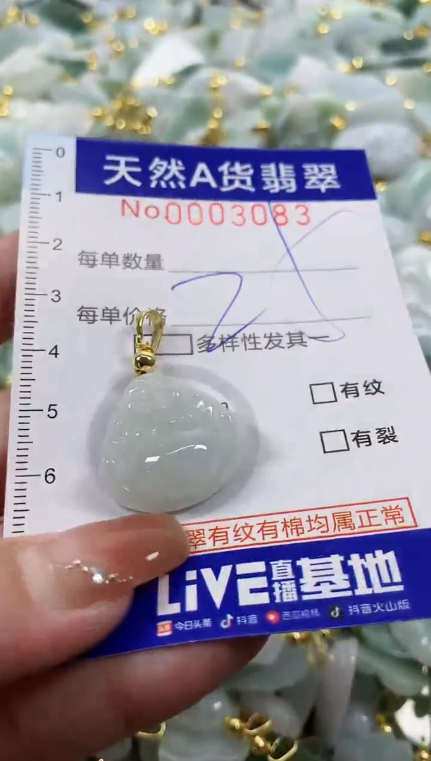 颈饰未镶嵌翡翠天然A货翡翠