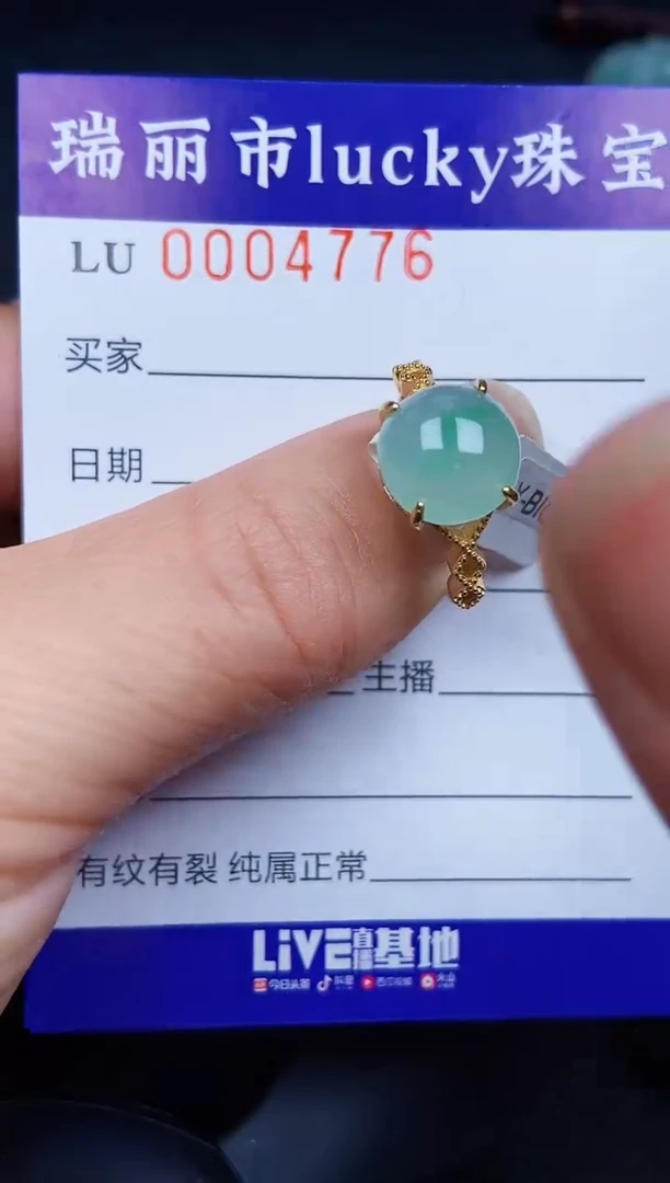 翡翠银S925镶嵌颈饰4776