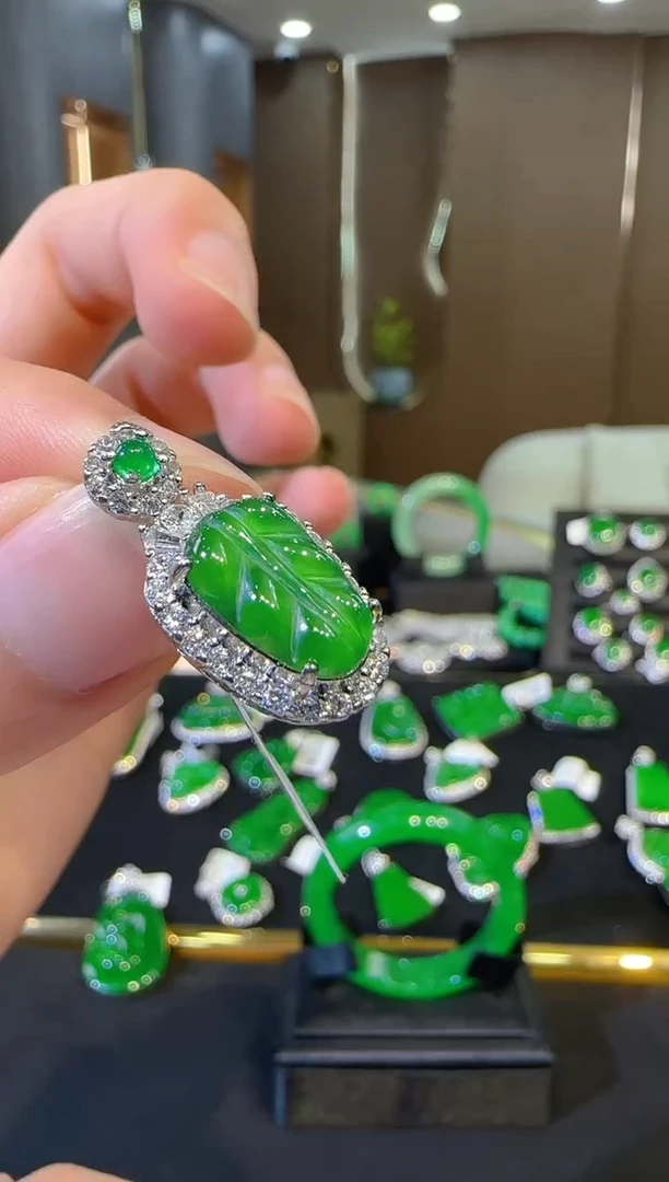 翡翠合金吊坠(不含链)