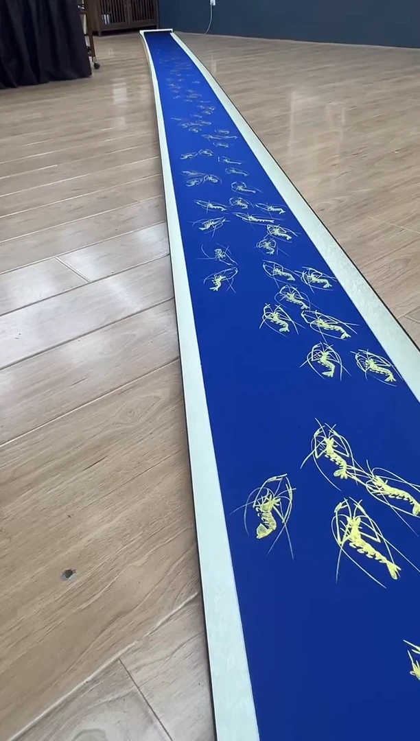 国画百龙图-齐一志老师字画作品