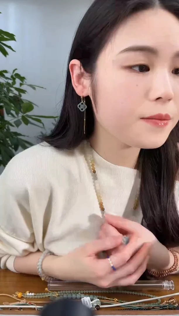 未镶嵌翡翠耳饰天轻耳线