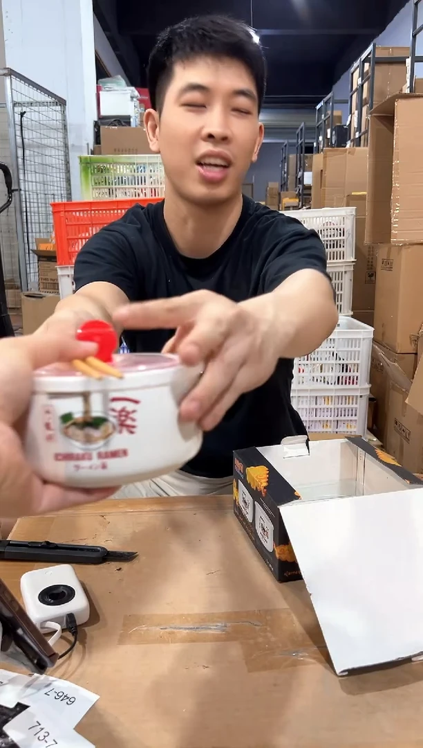 瓷片原盒火影带盖泡面碗
