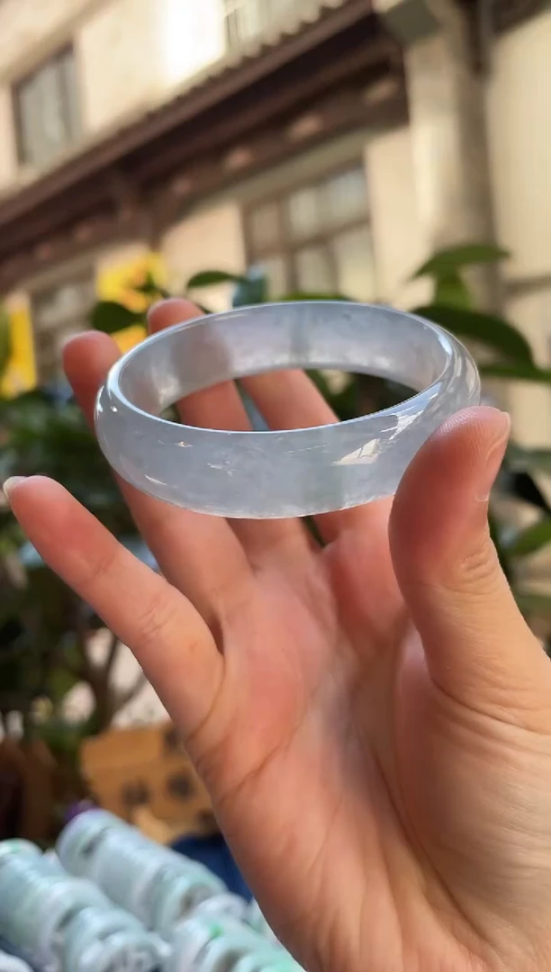 未镶嵌手镯翡翠57正圈