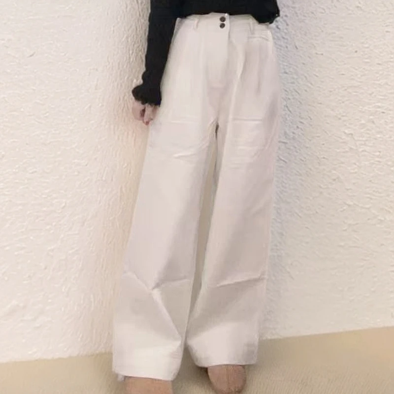 25017阔腿裤时尚宽松春季女长裤夏季女装休闲裤休闲风薄款高腰