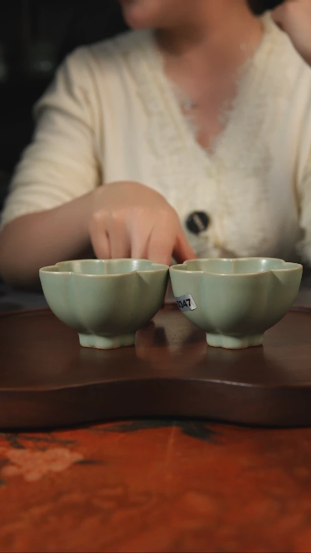 杯子瓷汝州原产地原矿仿古老釉q347