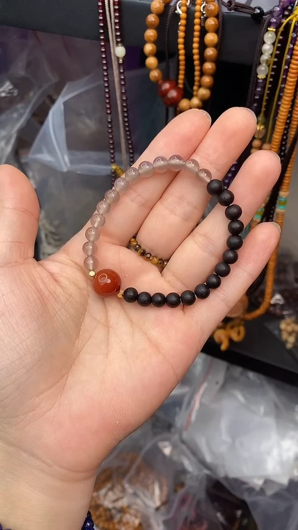 未镶嵌降真香手串降真香南红单圈