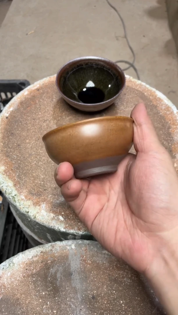 茶盏真*人真柴烧建盏换点柴火