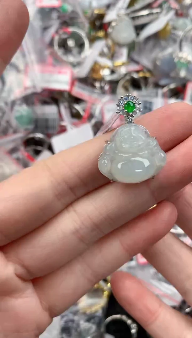 银S925镶嵌戒指翡翠55555----2