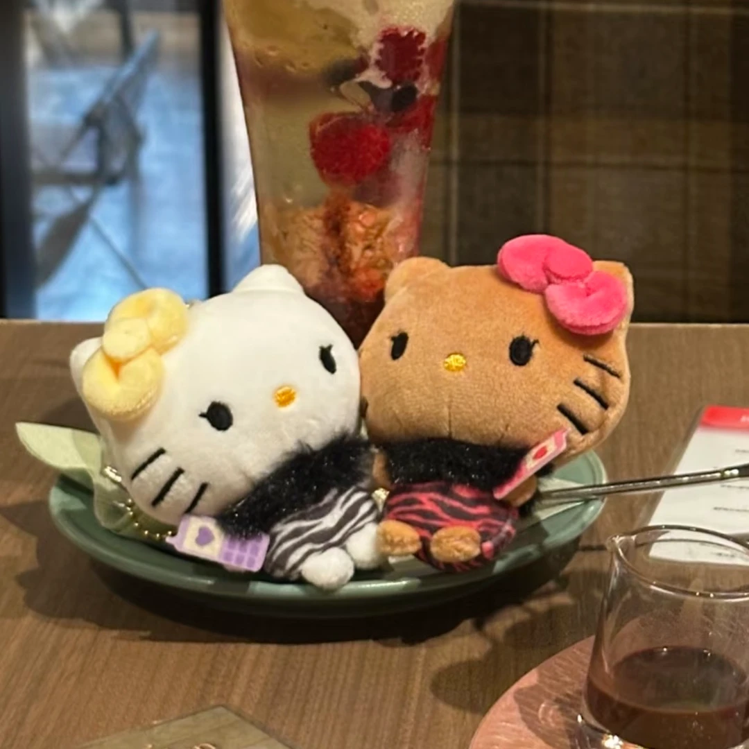 【京都限定】HelloKitty 磁吸Kitty一套 钥匙扣玩偶