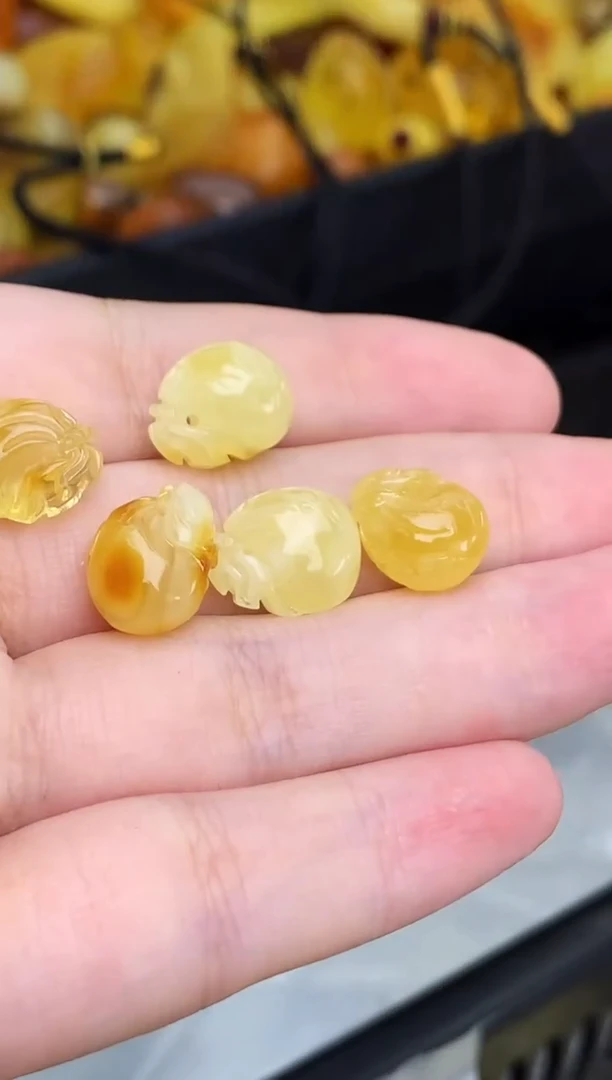 未镶嵌琥珀珠宝奇石197随机发