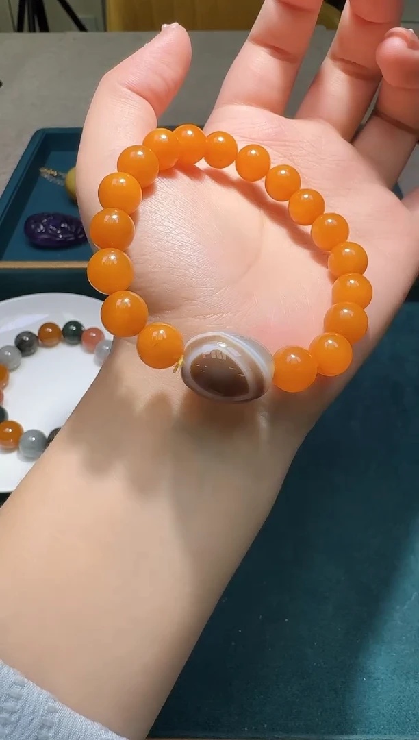 手链琥珀未镶嵌多样性发一件 127