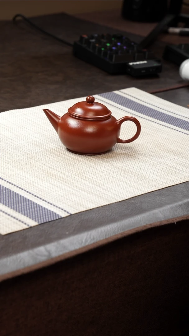 茶壶紫砂壶·12朱泥水平125cc