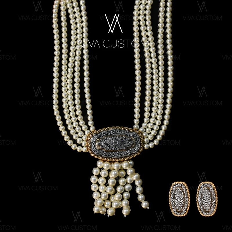 铜合金合成锆石耳饰 （精工系列）法式优雅白月光套装