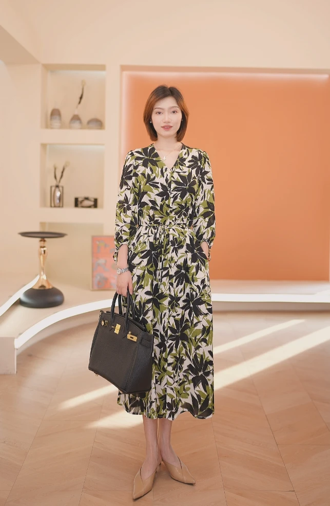 【乐乐专属】24337MS 春季新款气质时尚简约百搭显瘦修身连衣裙