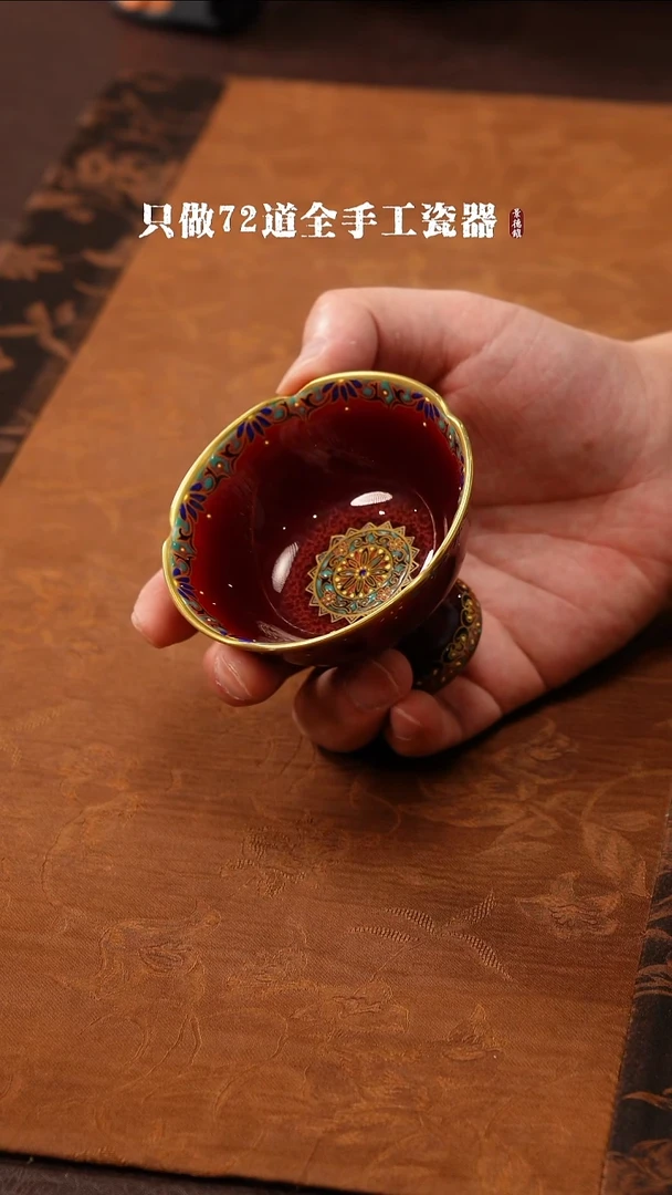 瓷片艳*景德镇现代手工手绘陶瓷