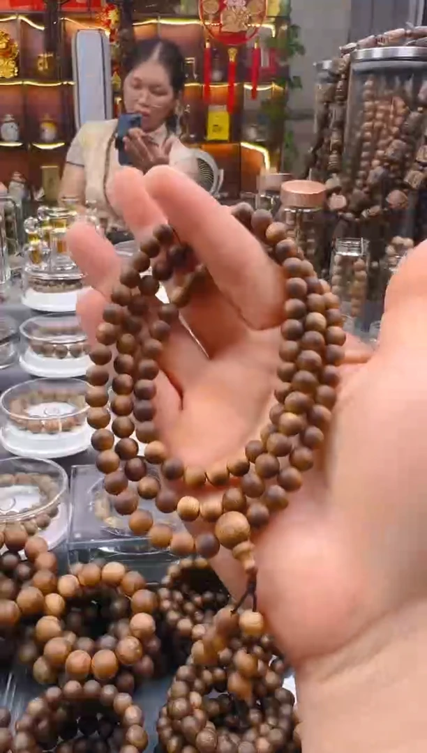 手串沉香棋楠圆珠多圈