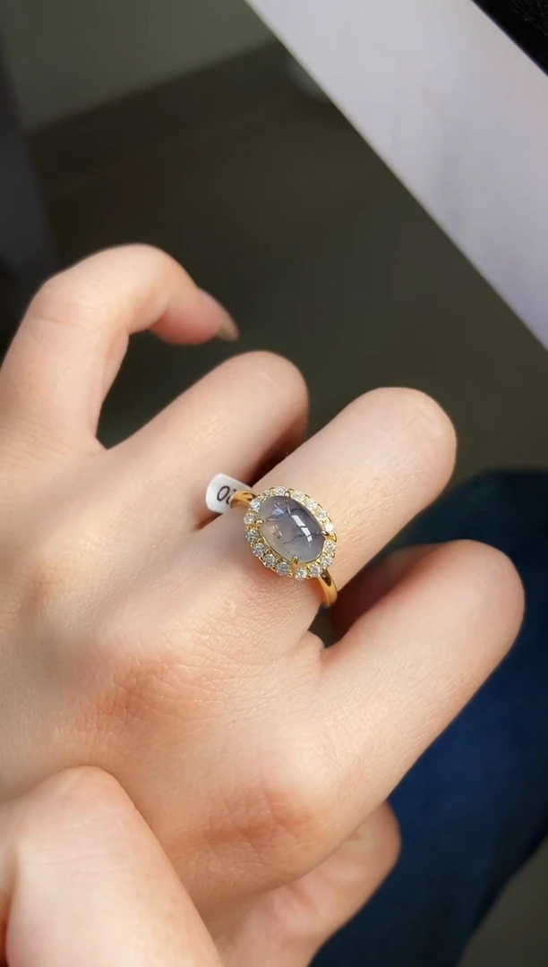 银S925镶嵌戒指翡翠12