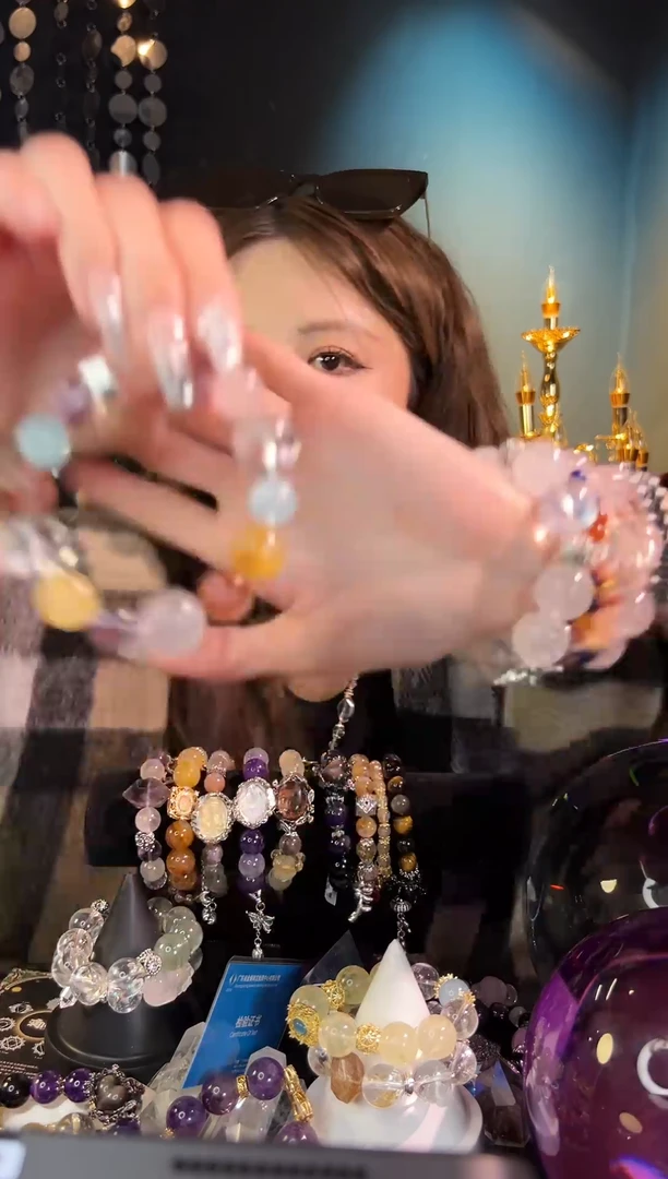 【闪购商品】水晶手链合金多宝水晶手串