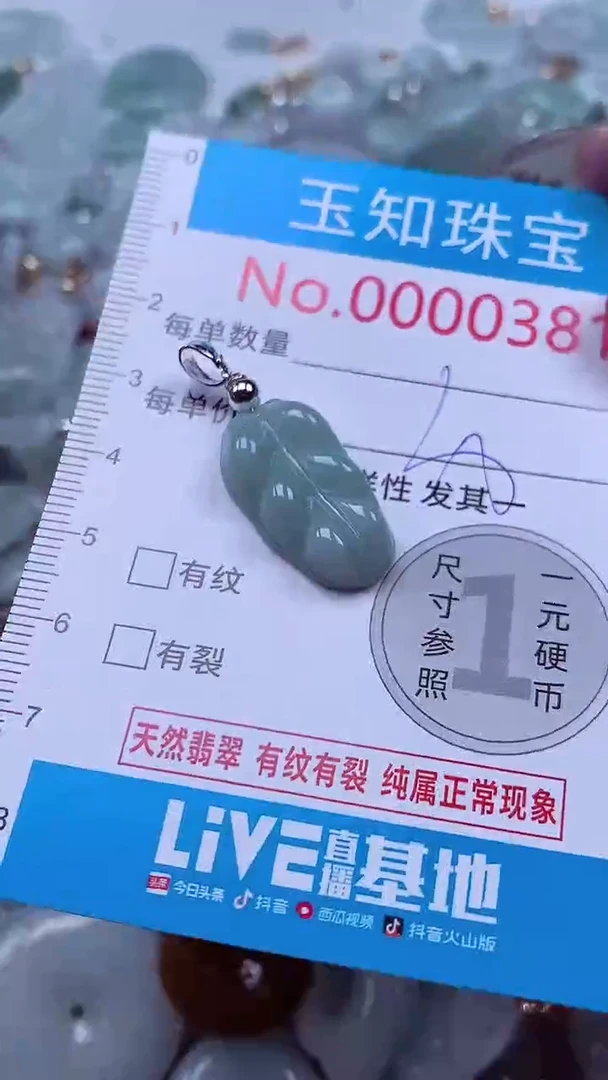 吊坠(不含链)未镶嵌翡翠381