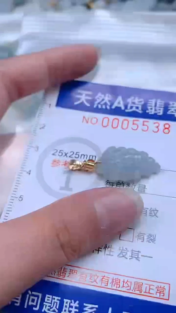 翡翠未镶嵌吊坠(不含链)1