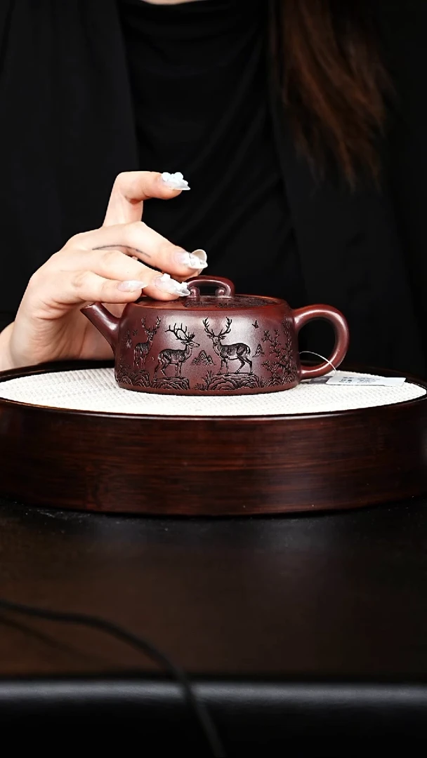 茶壶紫砂云桥壶