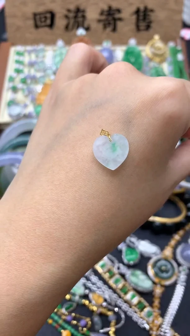 【闪购商品】翡翠颈饰18K金镶嵌121-中国好珍宝