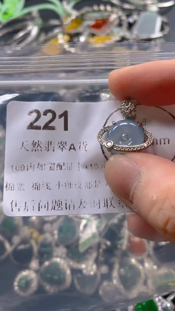 翡翠未镶嵌吊坠(不含链)221