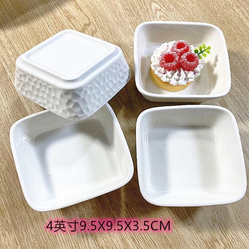 日式纯色釉下彩4英寸小吃碟餐具家用餐桌调味碗酱料碗蛋糕碟陶瓷