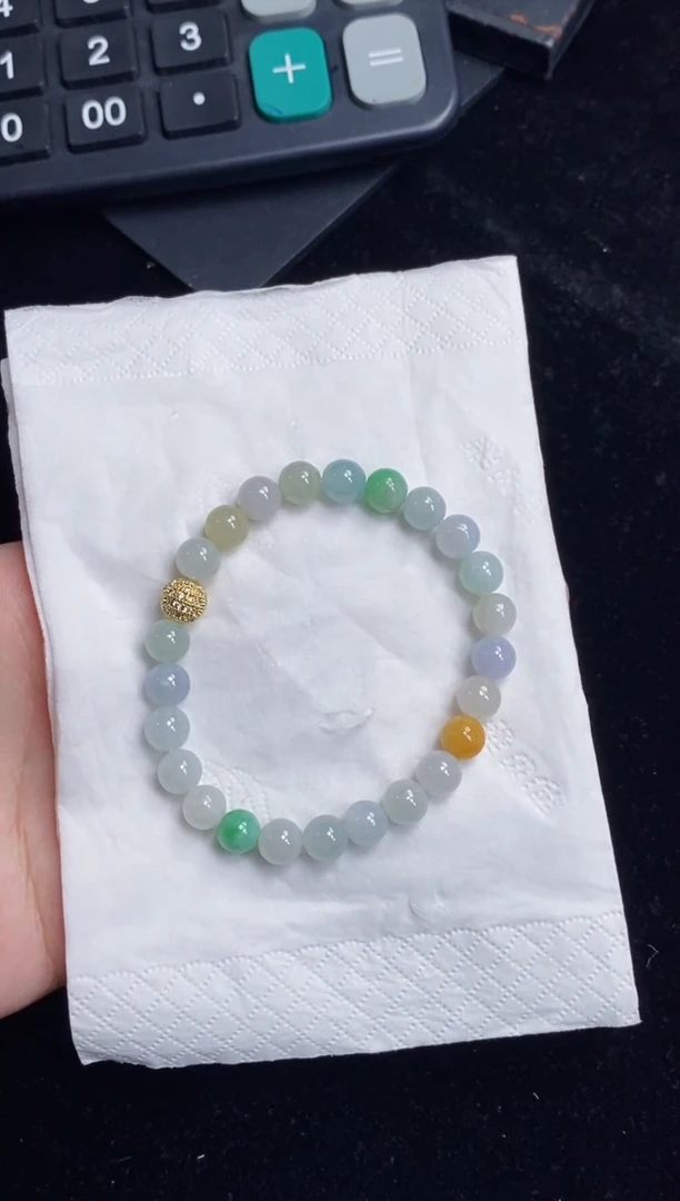 未镶嵌手串翡翠229号链接天然缅甸翡翠A货一物一证
