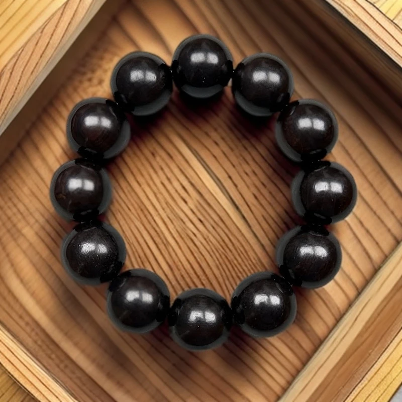 【黑檀木】印尼黑檀木手串20mm×12颗