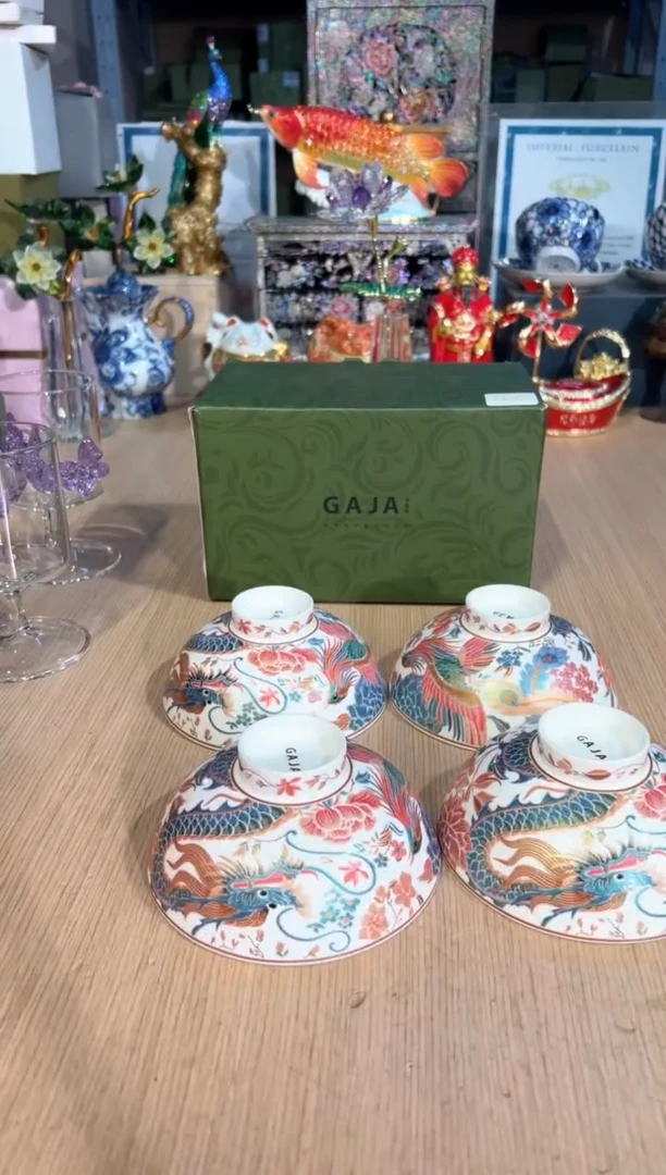 【闪购商品】杯125龙凤刺绣饭碗套四