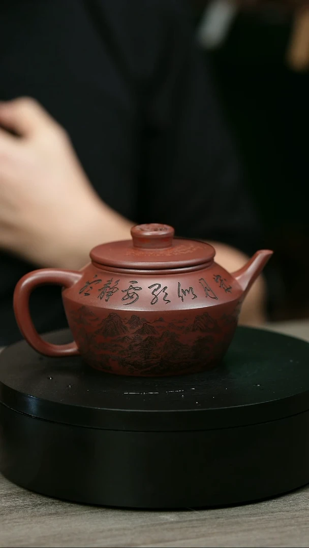 茶壶紫砂偲*H1357蒋静明紫泥福气满满