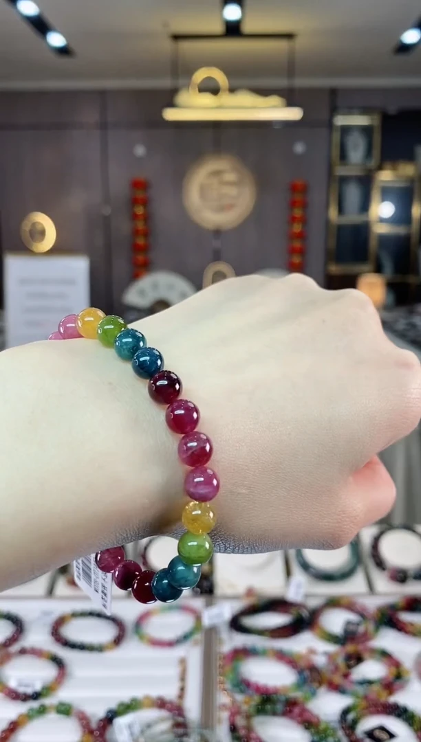 【闪购商品】碧玺单圈手串7mm+未镶嵌多样性发货一条dan