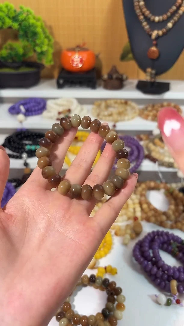 菩提根/象牙果手串卡9*12敦煌单圈手串