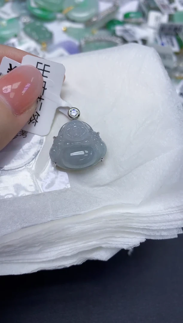 颈饰未镶嵌翡翠天然缅甸翡翠A货多样性发一件