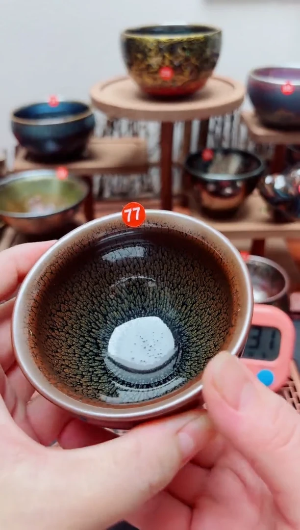 茶盏微**暖77号建盏工匠茶器