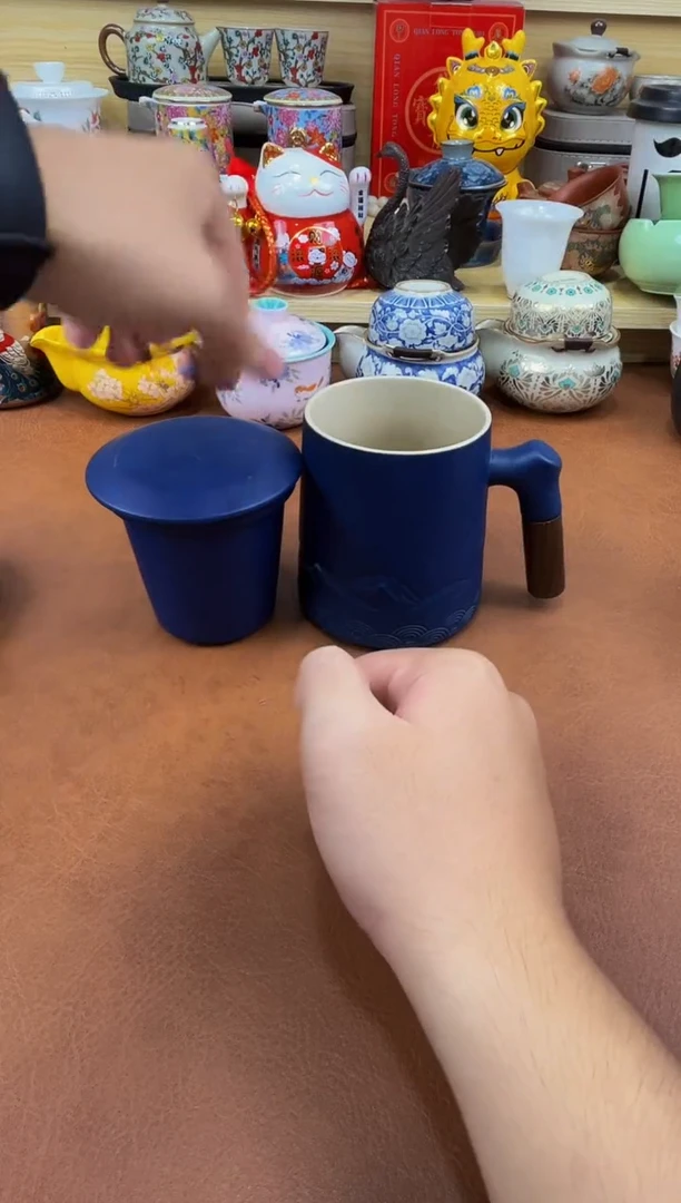 陶瓷茶具摆件旅行套组