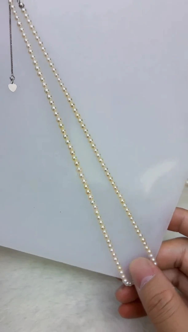 未镶嵌DA海水珍珠羽皇金串链4 a759