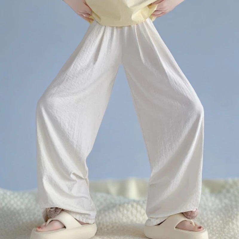 直筒长裤大码夏季黑色色轻薄裤子宽松百搭显瘦薄款时尚舒适休闲裤