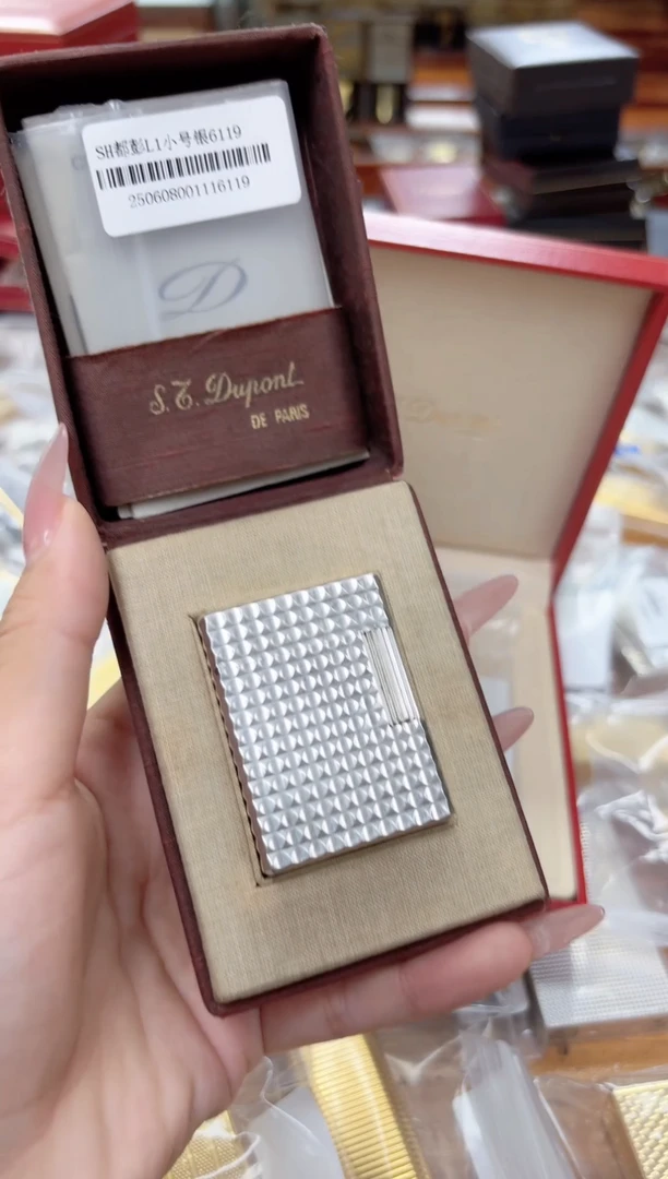 原盒 都彭L1小号银色圆钉