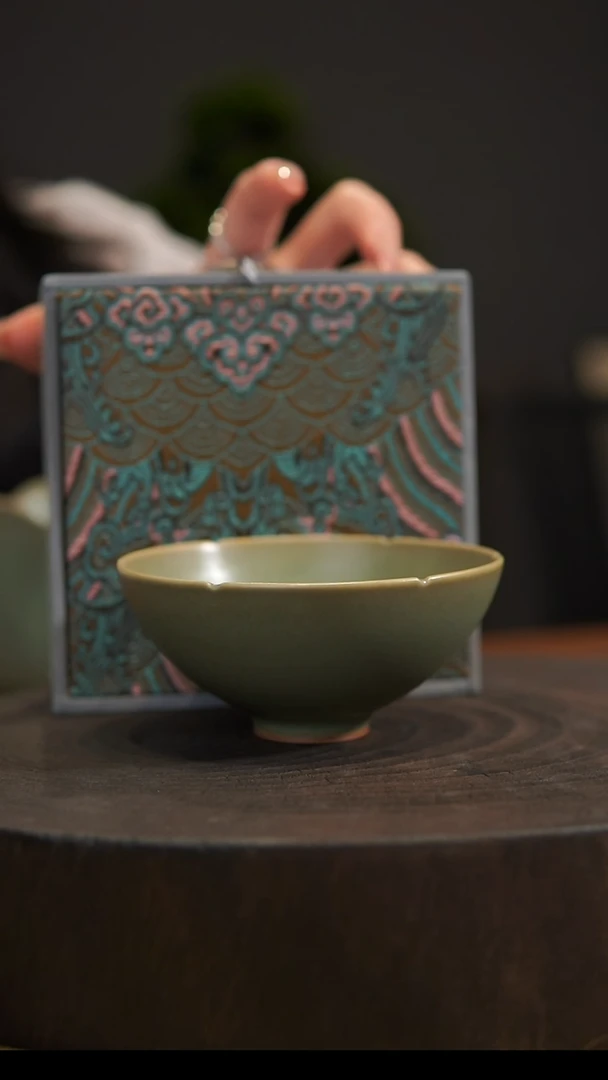 杯子葵口杯 汝州原产地  原矿老釉