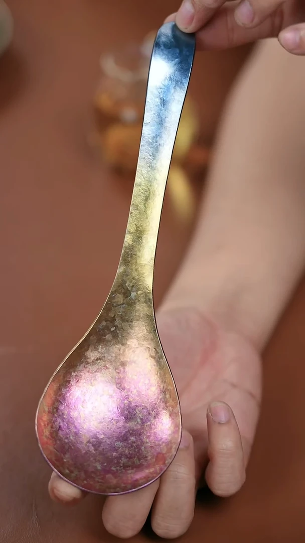 钛辉哥粉丝福利 渐变分餐勺