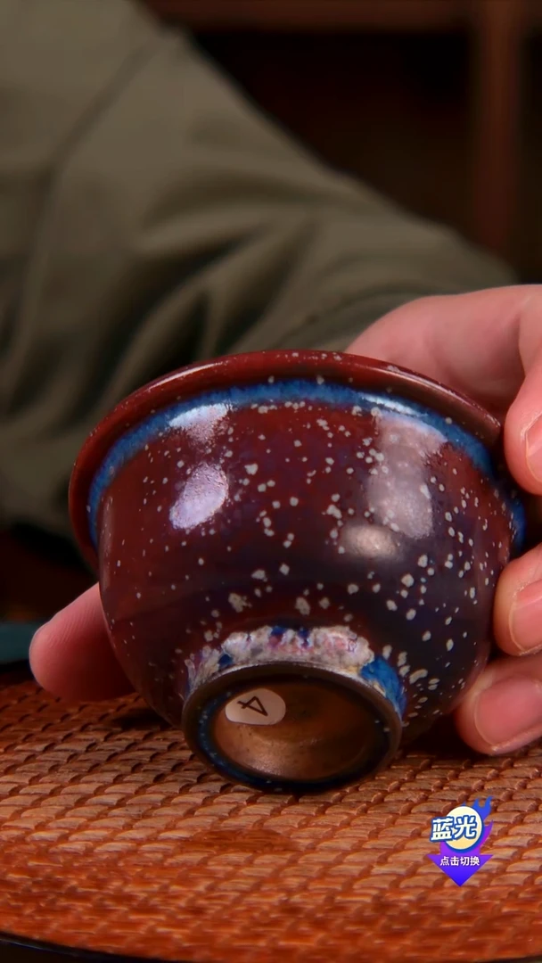 鸡窝窑-古法炭窑-孤品级-梁青杨钧瓷炭烧-杯子